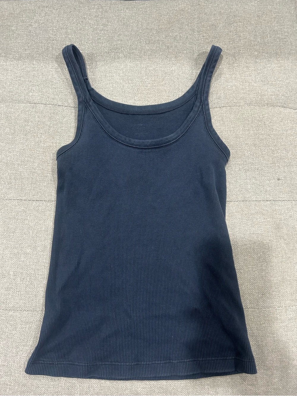 Classic Ribbed Tank Top - Navy